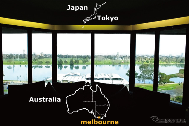 メルボルンの公道サーキット(Albert Park Grand Prix Circuit)の、12~13コーナー付近にある5つ星ホテル「プルマン メルボルン アルバート パーク」。F1グランプリ開催中はセレブたちで部屋が埋まるという