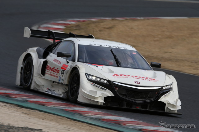 GT500クラスの#15 ホンダNSX CONCEPT-GT。(SUPER GT 岡山テスト)