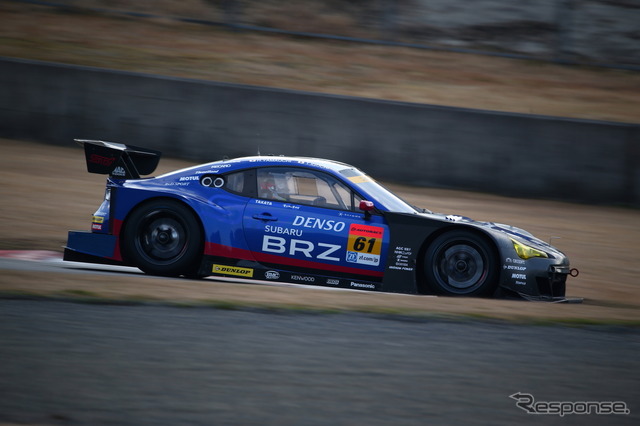GT300クラスの#61 スバルBRZ。（SUPER GT 岡山テスト）