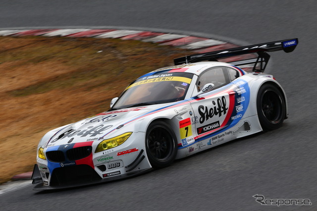 GT300クラスの#7 BMW Z4。(SUPER GT 岡山テスト)
