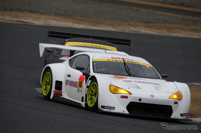 GT300クラスの#18「TOYOTA 86 MC」。(SUPER GT 岡山テスト)