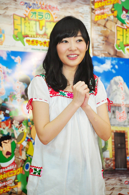 指原莉乃/『クレヨンしんちゃん オラの引越し物語 ~サボテン大襲撃~』公開アフレコ