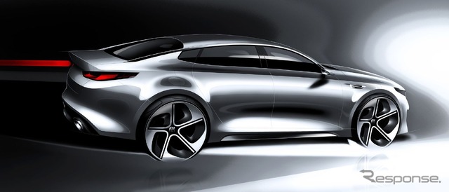 キア オプティマ 新型の予告スケッチ