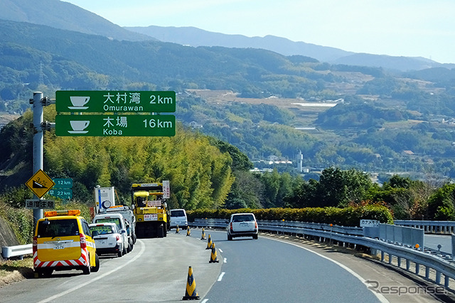 長崎自動車道のパーキングエリアは「恋人たちの聖地」と呼ばれるスポットもある
