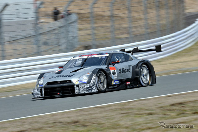 SUPER GT メーカー合同テストの様子