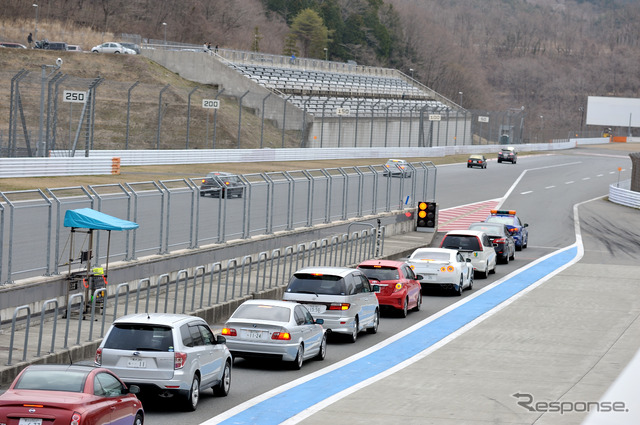 SUPER GT メーカー合同テストの様子