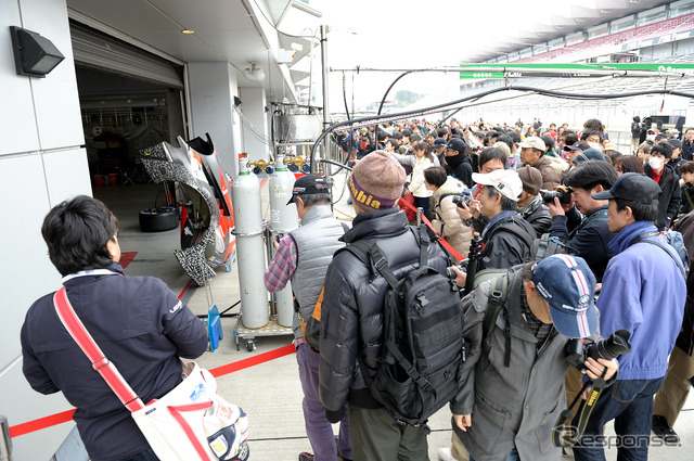 SUPER GT メーカー合同テストの様子