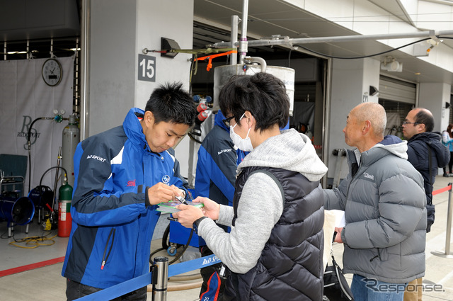 SUPER GT メーカー合同テストの様子