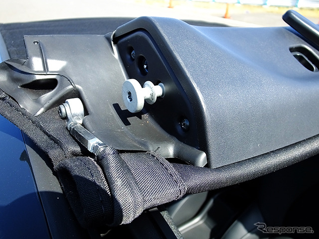 ホンダ『S660』プロトタイプ。袖ヶ浦フォレストレースウェイ(千葉県)で3月中旬に開催された試乗会にて