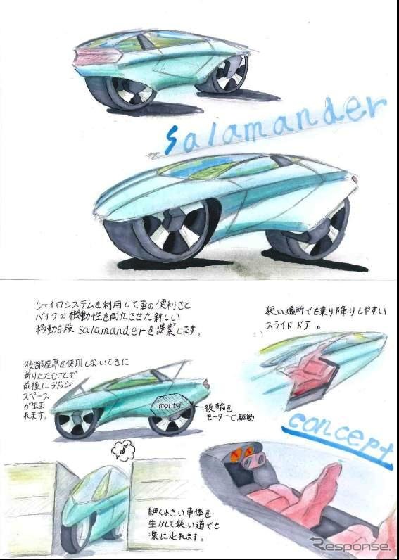 ダビンチ賞 (高校生の部):「Salamander」 安島 宗典君 福島県立福島工業高等学校 3年