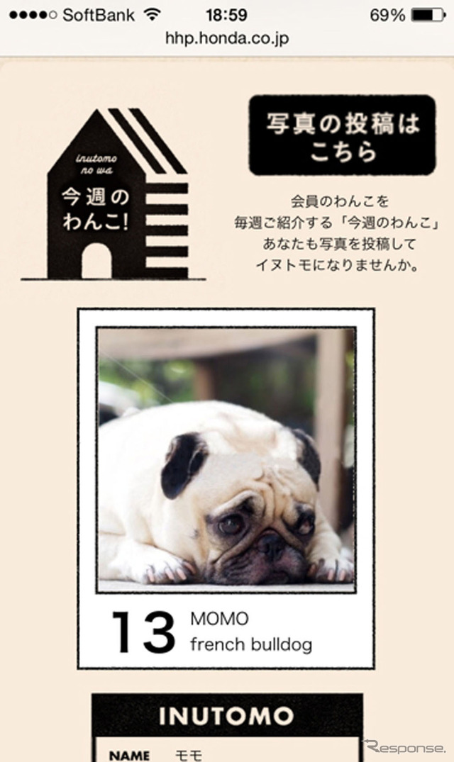 ホンダ ドッグサイト(スマートフォン版)