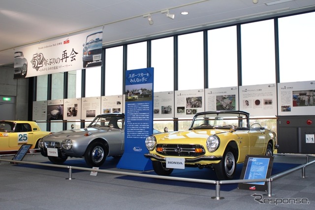ホンダ S800(右)とトヨタ スポーツ800(左)