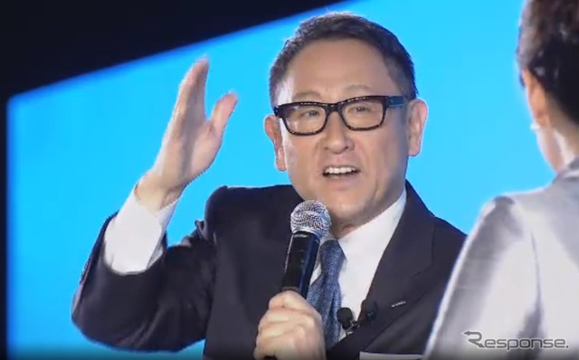 トヨタ豊田章男社長（トヨタ Investors Meeting 2015 中継より）