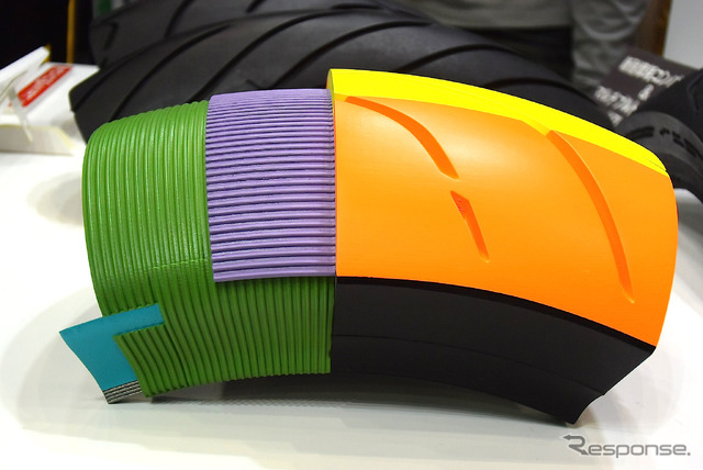 ダンロップ スポーツマックス ロードスマート3 カットモデル(東京モーターサイクルショー15)