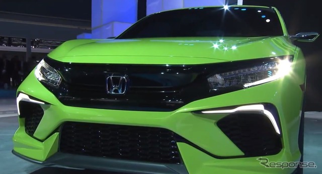 ホンダ シビックコンセプト（ニューヨークモーターショー15）動画キャプチャ