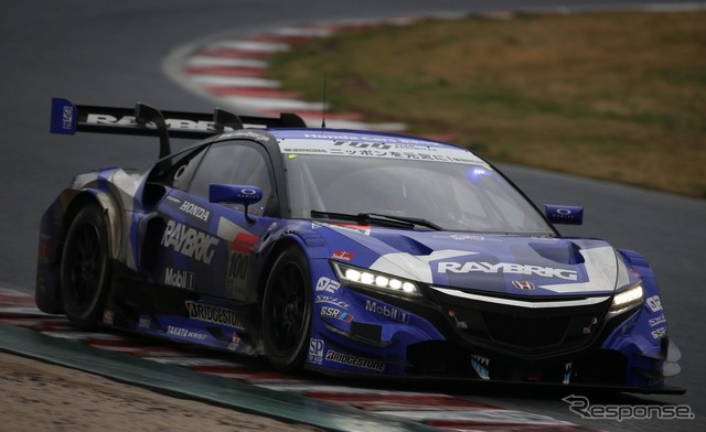 決勝2位の#100 NSX。
