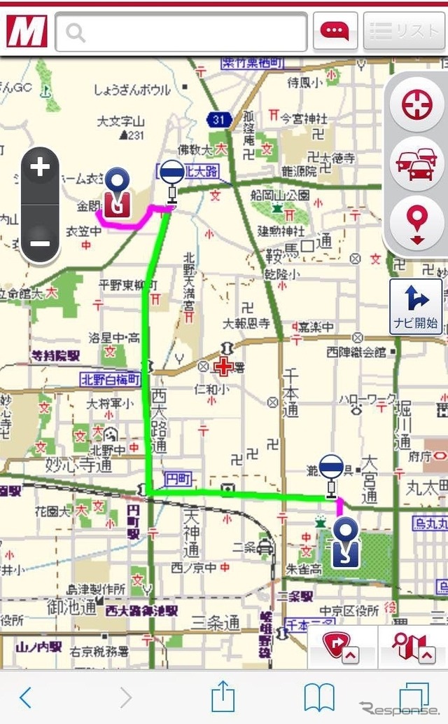 スマートフォン向け MapFan