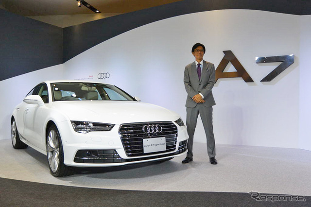 アウディ A7スポーツバック新型と、アウディジャパン 大喜多寛 社長