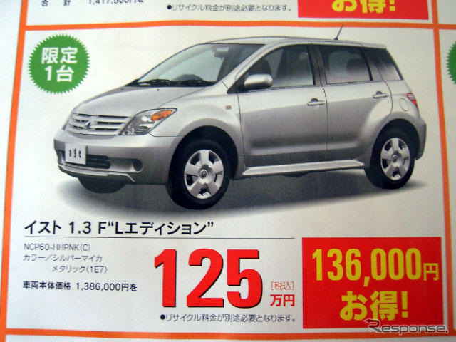 【新車値引情報】トヨタ車、のきなみ10%引き