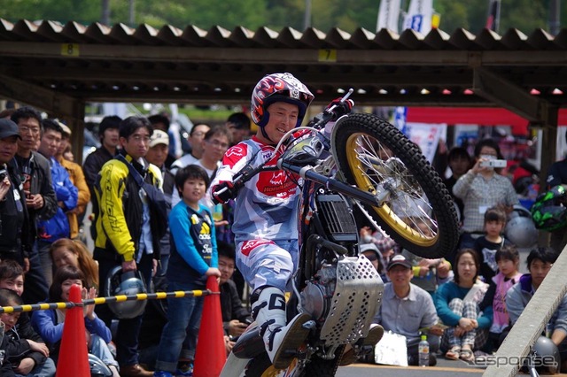 本多元治選手のデモ走行