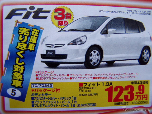 【新車値引情報】ディーラー限定、台数限定の売りつくし