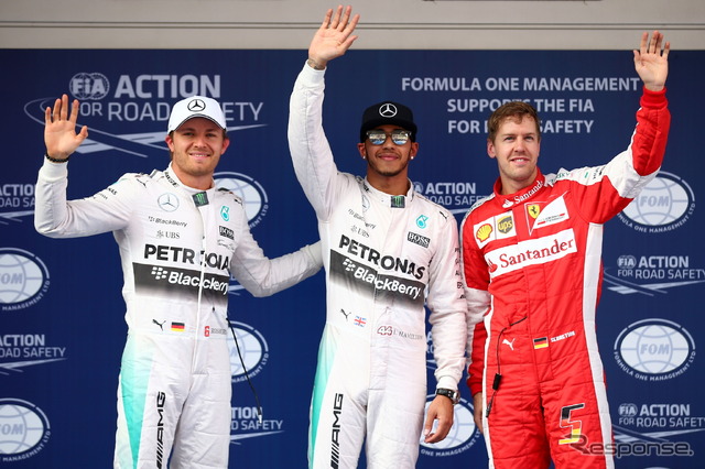 中国GP予選トップ3
