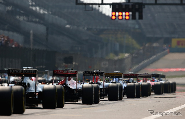 F1中国GP決勝の様子