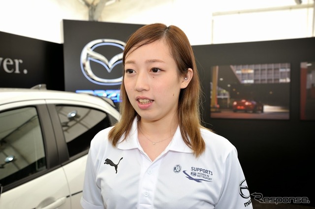 マツダ・ウィメン・イン・モータースポーツ・プロジェクト2015メンバーの北平絵奈美さん