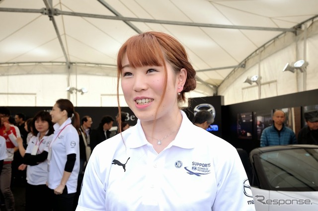 マツダ・ウィメン・イン・モータースポーツ・プロジェクト2015メンバーの加藤沙也香さん
