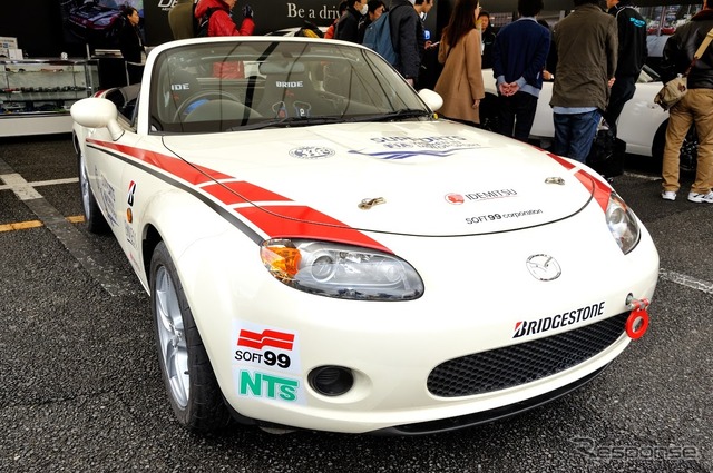 マツダはプロジェクトトレーニング用の車両として『ロードスター』(NC型)を提供