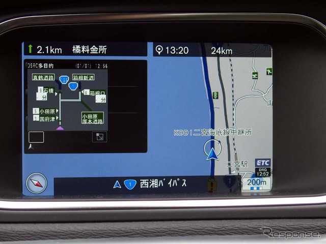 DSRC対応ETCと組み合わせたHDDナビは三菱電機製