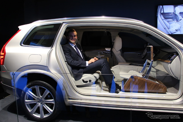 【上海モーターショー15】ボルボ XC90 新型、「助手席がない」コンセプトカー
