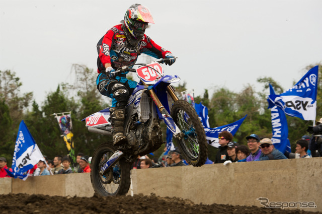 IA1クラスでYZ450FMを走らせる「YAMAHA FACTORY RACING TEAM」の#500 安原 志。