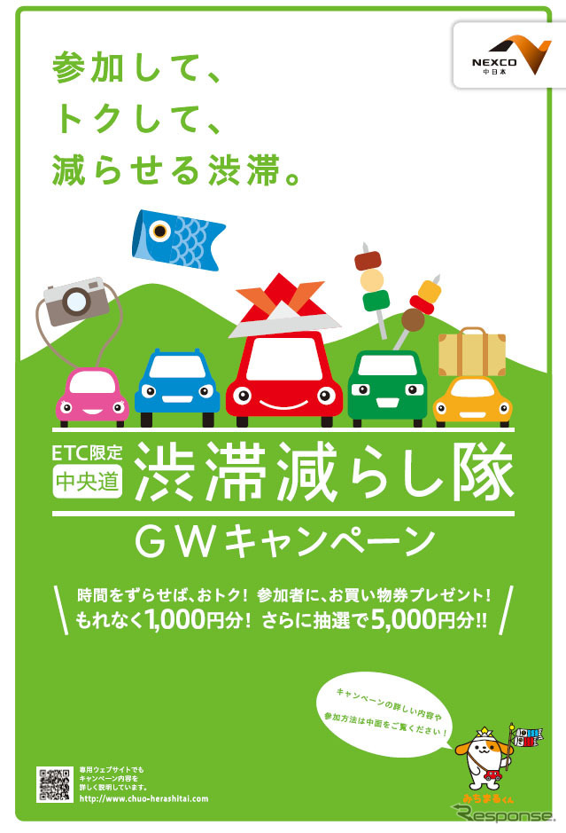 渋滞減らし隊 GWキャンペーン（中央道）