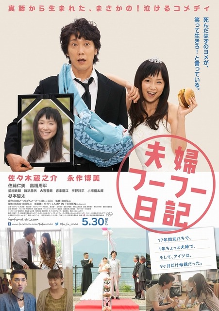 佐々木蔵之介&永作博美 『夫婦フーフー日記』-(C) 2015 川崎フーフ・小学館/「夫婦フーフー日記」製作委員会