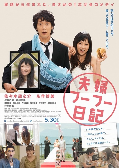 佐々木蔵之介＆永作博美 『夫婦フーフー日記』-(C) 2015 川崎フーフ・小学館／「夫婦フーフー日記」製作委員会