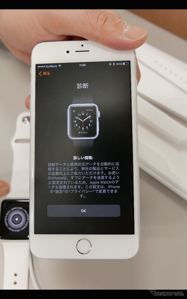 診断データと使用状況データは自動的にAppleに送られる模様。