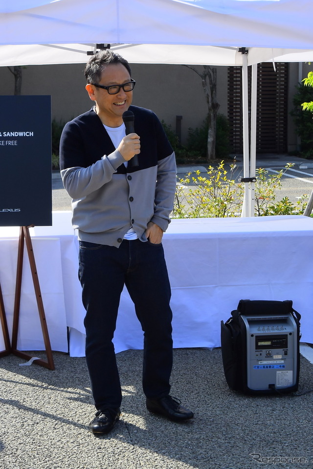 豊田章男社長(モーニングクルーズ with LEXUS)