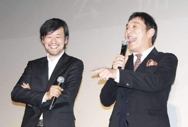 ピエール瀧、山崎貴監督/『寄生獣 完結編』初日舞台挨拶
