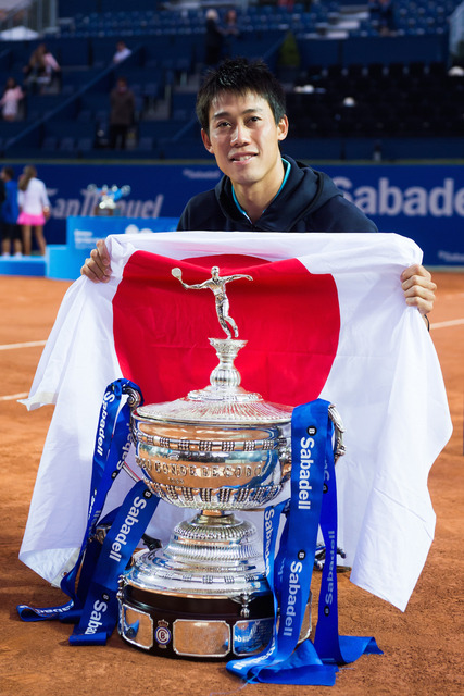 錦織圭がバルセロナ・オープンを連覇(2015年4月26日)