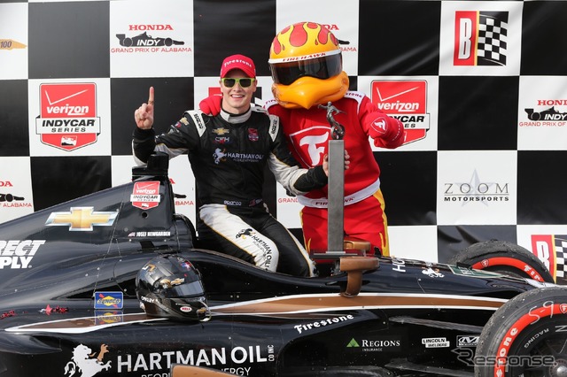 インディカー・シリーズ初優勝を飾ったニューガーデン。