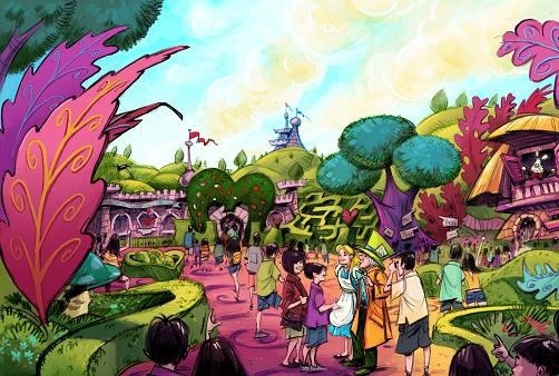 ファンタジーランド 『ふしぎの国のアリス』をテーマとしたエリア　(C)Disney