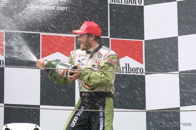 【ホンダF1ストーキング】ビルヌーブ「やったね」表彰台