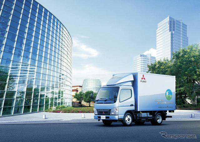 【三菱ふそう キャンターハイブリッド 発表】ECOトラック 写真蔵