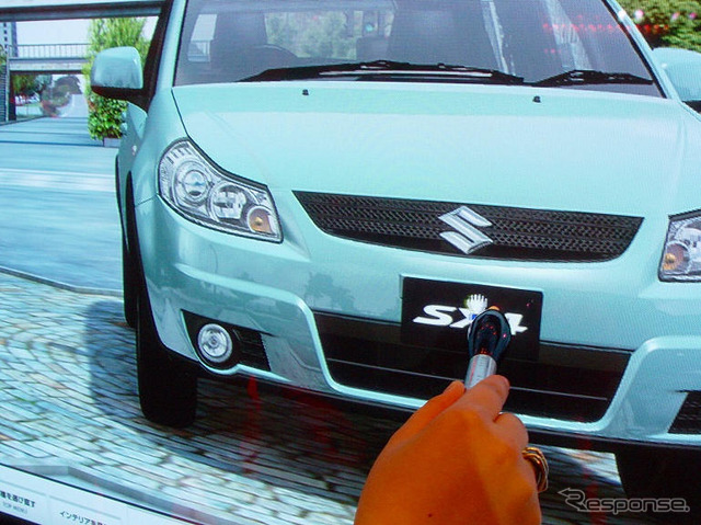 【スズキ SX4 発表】画面の中でクルマがスムーズに動く