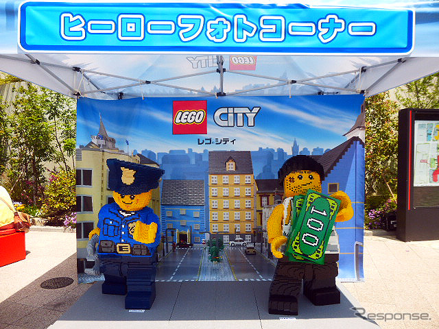 レゴの巨大ジオラマが全国をめぐる「レゴシティ トラックキャラバン」。イオンモール幕張新都心での展示は5月2~5日。そのあとも全国のショッピングモールなどで展開される
