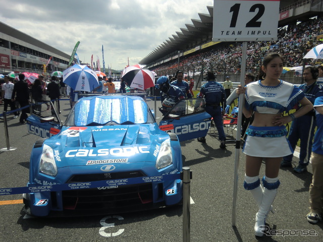 決勝2位となる#12 GT-R。