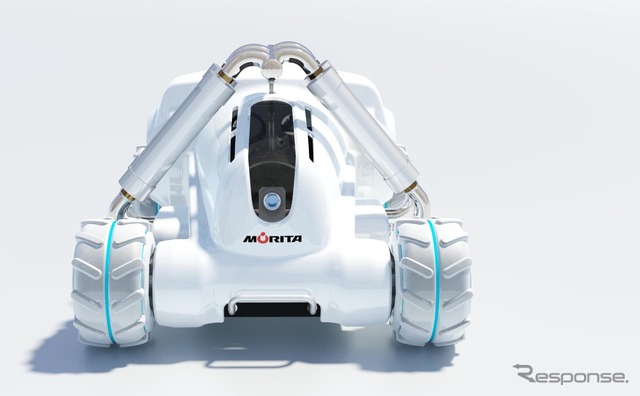 モリタの水を使わない消防車『Habot-mini(ハボットミニ)』