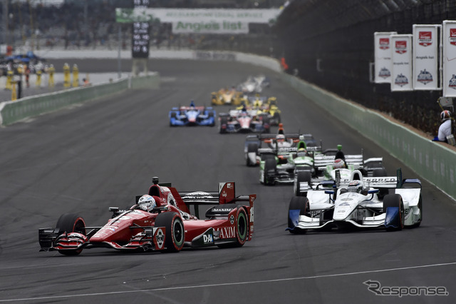 #15 レイホール(先頭)がホンダ勢最上位の決勝2位に。