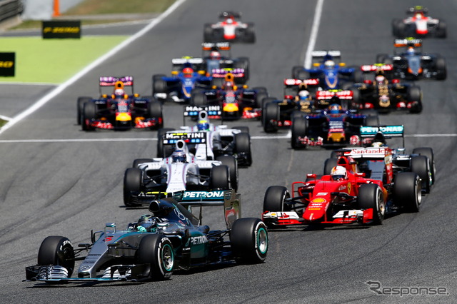 2015F1スペインGP決勝の様子